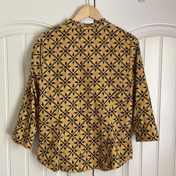 Talbots Geometric Art Blouse Size: M - Picture 3 of 6